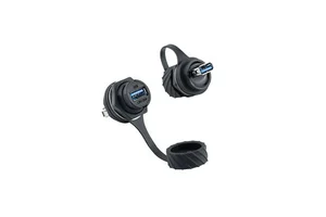 Manufacturer M20 Waterproof USB 3.0 Connectors with Nylon PA66 Housing for PC and Automotive Applications