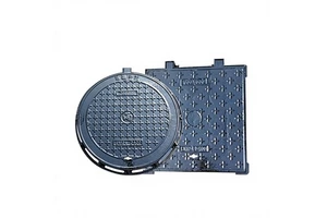 Ductile Iron Manhole Cover for Rainwater Sewage Square Underground Electric Use Customized Durable E124