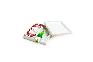 FTTH socket Indoor Wall Mounted Mini 2 Port Fiber Optic terminal box