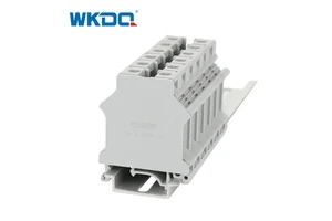 D JUK16 Soft Wire Din Rail Screw Terminal Block End Cover