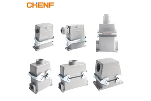 Waterproof IP65 Heavy Duty Connector 13A 500V 6/10/16/24 Pins Quick Connection Electrical Industrial Rectangle Male Female Plug