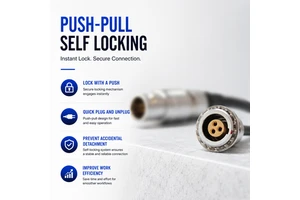 UHUB B Series FGG.0B 8 Pin Quick-release For RED Camera Power Cable Connector Aviation Plug Socket