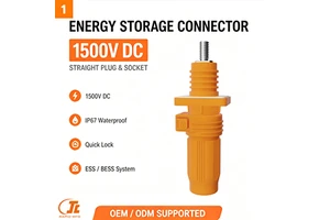High Power Connector 250A 300A 350A Straight Connector IP67 Connector For Solar Power Systems And Energy Storage Applications