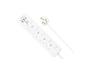 High Quality 3250W BS Power Strip 13A Fuse Worldwide Universal Plug 3 AC Outlets 2 USB 1 C Ports Smart IC Fast Charge Socket