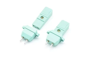 CZ-200 small two-wire electric screwdriver plug 2-core power socket DC power plug connector 2 pins green