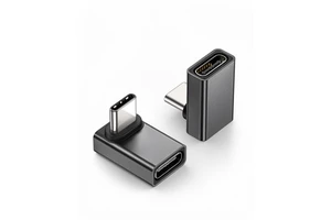 Wholesale Aluminum Alloy 90 Degree USB C Right Angle Adapter AC Output 40Gbps 240W Male to Female for Laptop Steam Deck