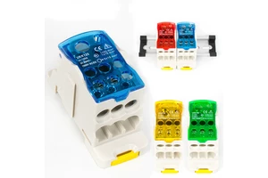 UK125A Din Rail Terminal Block One-in-multiple-out Distribution Box Universal Wire Connector Terminal Block