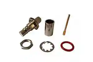 QMA RF Coaxial Brass Connector QMA-C-KY4 Straight Male/Female with Nut-mounted Fixing Mechanism