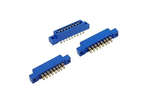 Customized 3.96mm Slot Card Edge Connector 16P 18P 20P 24P PCB Gold Finger Board Socket Wire Mount Flange Panel