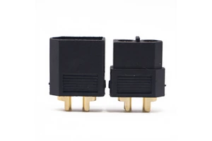 Amass XT60U Black Connector, Gold-Plated Male Female Rectangular Banana Plug For RC Model, Factory Direct OEM Service