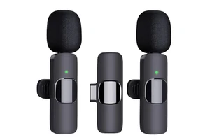 Professional Wireless Lavalier Microphone for Mobile Phones Noise Cancelling Audio Video Recording Type C Connector Excellent