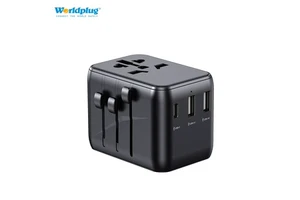 Worldplug All In One Worldwide Travel Charger Multi Plug Adaptor Universal Travel Adapter With USB And Type-C