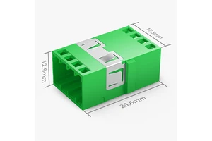 Manufacturer High Quality Wholesale Data Center Fast Connector Fiber Optic Adapter Single Mode 2-Port Reduced Flanged Plastic