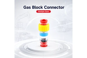 FTTX Telecom Microduct Gas Block Connector Passive Push Fit Fiber Micro Pipe Gas Block Coupler Direct Buried Cabling Accessory