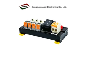 Multi-Channel DC Power Distribution Module 4/6/8/12/16 Way Fuse Splitter Board DC Terminals Connectors