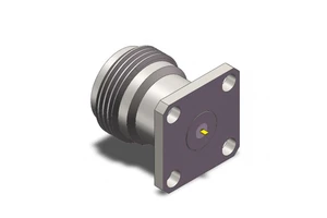 NTFT34F09-L1 N Type Female 4-Hole Flange Mount Microstrip RF Connector 50 Ohm DC-18GHz With Microwave Insulator Accept OEM & ODM