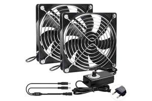 OCOCOO High Static Pressure 120mm Cooling Fan 2-Pin DC High-Speed Radiator Fan for AI Server GPU Liquid Cooling System