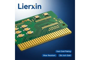 Hard Gold PCB Custom Electroplated Hard Gold Finger Edge Connector Wear Resistant 30u inch Gold Plated Keypad Probe Test Board