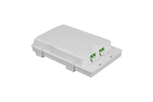 2 Core Outlet FTTH Fiber Optic Junction Box Mini Type Distribution Box ABS Interior Optical Fiber Socket Panel
