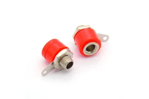4mm Banana Socket Connector Jack Panel Terminal Red Audio Speaker Connectors