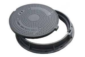 Durable Lightweight 600x600mm/750x750mm Round Fiber Manhole Cover GRP Manhole for Landscape Garden/Telecommunication Shaft