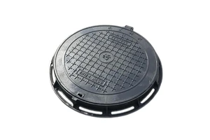 Painted Ductile Iron Manhole Cover with Chrome/Black Finish Anti-Theft Feature Customized Size for Sewer Encasement Road Use