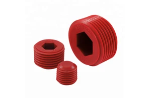 MOCAP 1/4 3/8 1/2 3/4 1" Hex Socket Head Injection Molded Plastic Male NPT Threads Plugs HSPN0250 Series
