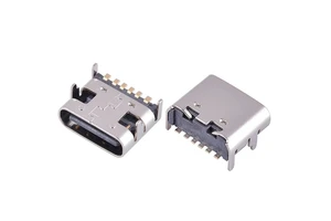 TYPE-C USB Jack Female Connector C-type Connector Plug Pcb 6 Pin 24pin Smt Usb-c Type c Connector 16p Usb c Female Usb Connector