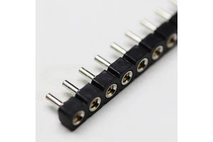 Machined Female Header 02-40P Pitch 2.54mm Pcb Connector Round Pin Board To Board Single Row Straight Machined Female Header