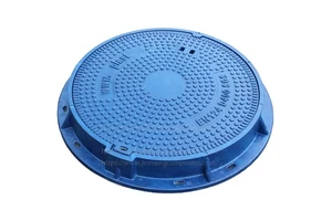 Composite Manhole Cover and Frame 600mm D400 Manhole Covers Made From GRP SMC Material