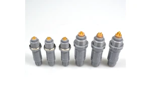 P Series Plastic Connector PAG Male PKG Female, 2-14 Pin, Medical Grade, IP50, for Medical & Laboratory Equipment