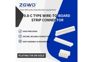 WENDA WT080C0 Gold-Plated 0.8mm Pitch 0.5A Male Copper Contacts Zinc Alloy Housing Terminal Puncture Wire To Board Connectors