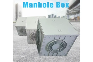 Customized Composite Resin PE Sewer Manhole Covers, square Sump Pits, Plastic Drainage Pipe Inspection Wells