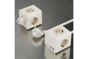 KC GS CE Rohs Standard 16A Multi Ways Indoor Office PD 25W Type C USB European Power Strip Home Switch Table Sockets Korea Euro