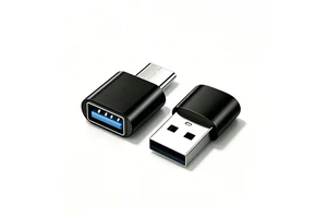 USB C to USB 2.0 Female Converter Adapter and USB 2.0 Male to USB C Female OTG Adapter for Data Transmission 2Pack Aluminum