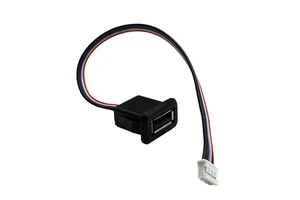 Panel Mount USB Female Socket Extension Cable 2P/4P Copper 60V 1.5A Wire Harness Electronic Device Power Charging Connector