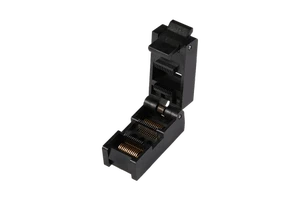Good Compatibility 0.635 mm Pitch SOP IC Test Sockets 24 48 56 Pins Electronic Component Socket for Chip Reliability Test