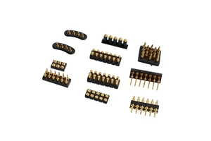 Customized SMT Type Spring Pogo Pin Connectors High Quality Brass Gold-Plated Pogo Pin 2-14Pin 2.54Pitch