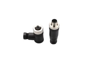 High Quality M12 Cable Connector 4Pin 5Pin 8Pin High-Coded B C D Plug Right Angle 3P 6P Terminal Copper Wire Connections