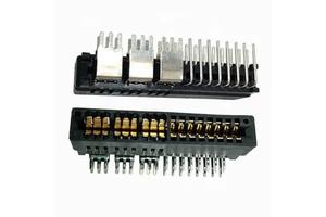 RealRun TE 2057372-1 Dual Slot Female Assembly Card Edge Connector Model 16S6P-H15.6 Sec II Power 16 Signal 6 Enhanced