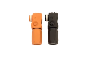 Single Pin Storage Power Connector Plug Amphenol SurLok Plus 120A 25MM2 Brass Contact IP67 ABS/Nylon P/N SLPPA25BSB/SLPPA25BSO