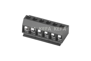 KEFA KF331 - 5.0 22-14AWG 5mm Color Black Pitch Terminal Block for Din Rail