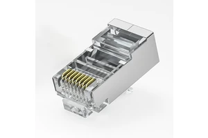 High Quality Shielded Cat5e 8P8C RJ45 Ethernet Connector Pure Copper Gold Plated Pass Through Best Brand Cat6 Fast Connecteur