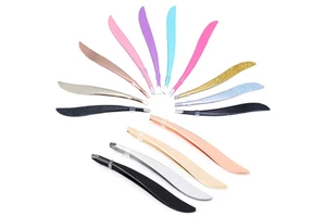 Professional Stainless Steel Eyebrow Tweezers Pointed Mirror Finish Eyelash Hair Removal Slanted Puller Eye Brow Trimmer Beauty