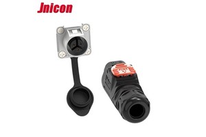 Jnicon MJ16 Waterproof IP67 Power Signal Connector 2-5 8-Pin Panel Mount 10A Max Current Durable PA66 Metal Connectors