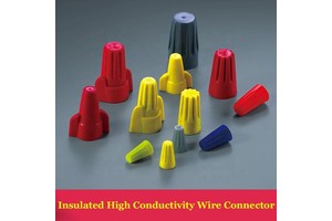 Spring 2P Copper Contact Nylon Housing IP66 Rated Screw-On Electrical Twist-On Wire Connector 100PCS/Bag