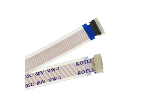 22p FFC FPC Flexible Flat Cable 0.5mm Pitch 22pin 50cm Electronic ISO9001 for Blue/White Color