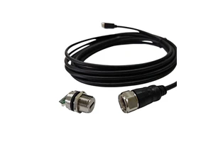 Waterproof IP67 USB Type C Panel Mount M12 Size Female to Female Connector 5V 3A Shielded