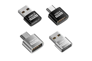 Super Portable 480Mbps USB a Male to Type C Female Adapter USB2.0 Fast Data Transmission Connector for Laptop Phone