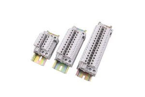 Nylon PA66 Copper/Brass Electrical Terminal Block Universal UK Terminal Block UK2.5B~95N Feed Screw Din Rail Terminal Block